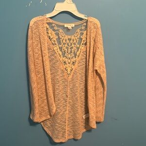 Girls cream colored cardigan